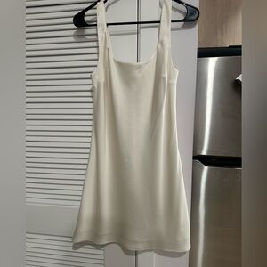 Ivory silk dress